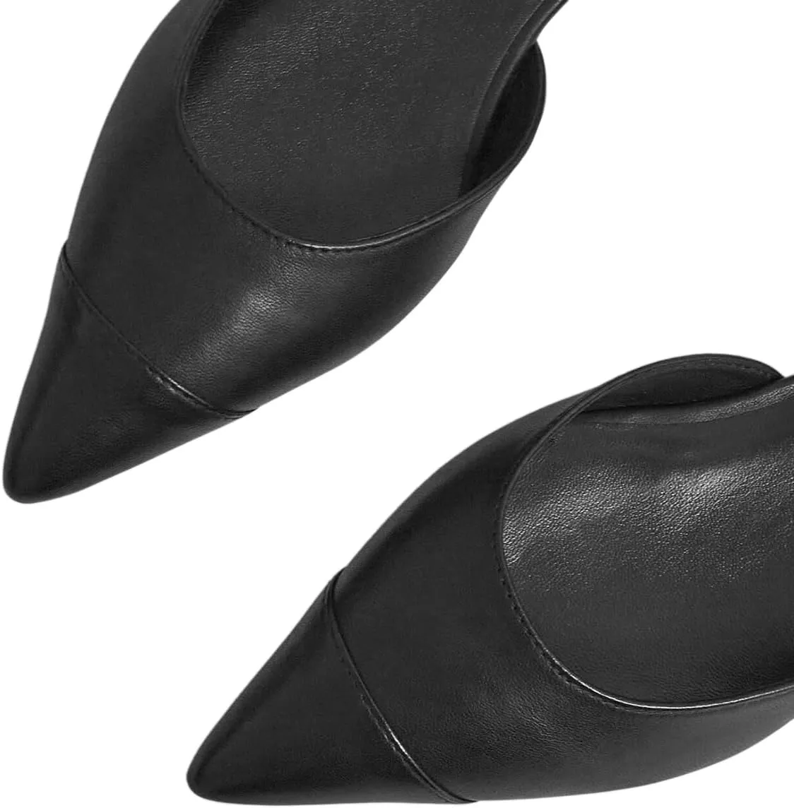 YDN Women's Cap Toe Low Heeled Pumps Pointed Toe Flat Sandals Ankle Buckled Strap Chic Dress Party Casual Shoes Size 4-16 US