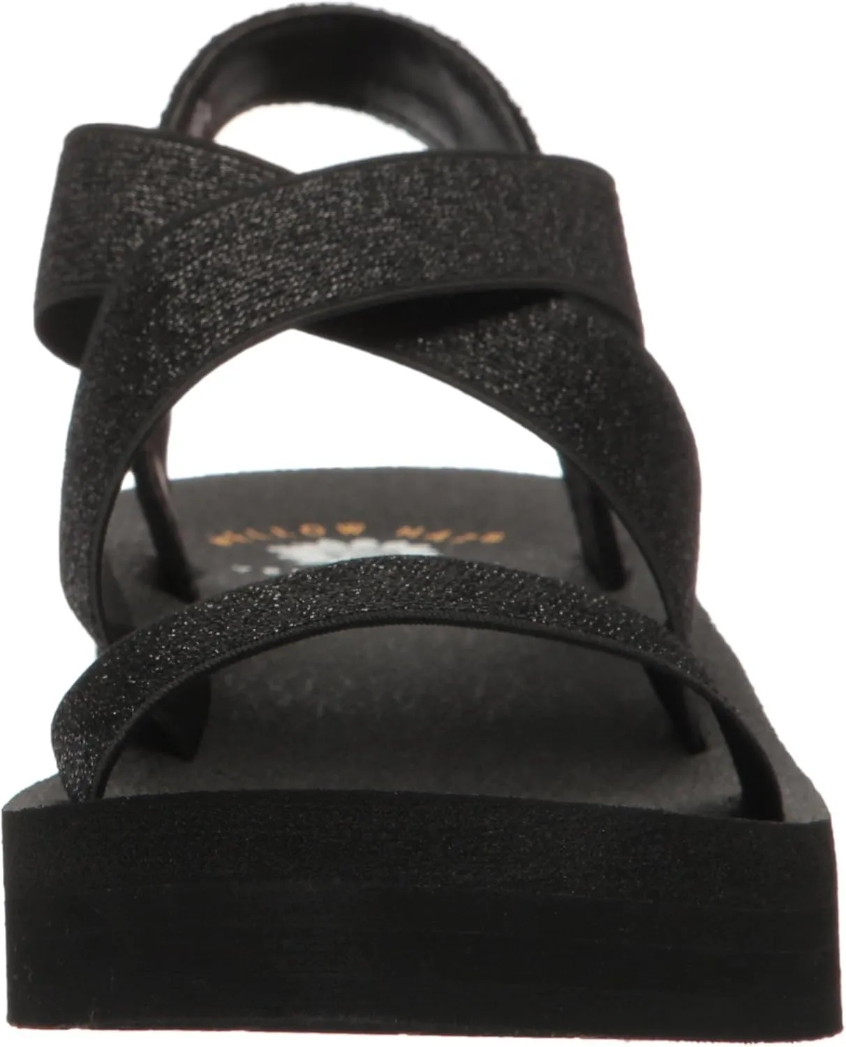 Yellow Box Women's Criss Cross Stretch Elastic Lightweight Wedge Sandal