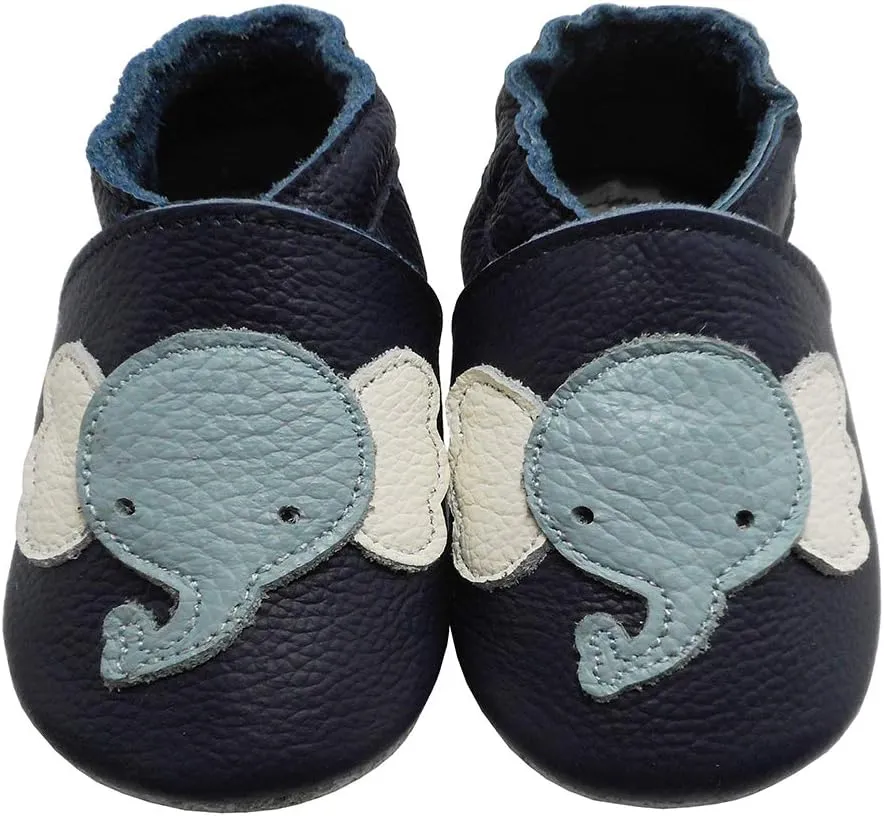 YIHAKIDS Soft Sole Baby Girls Boys Shoes Infant Toddler Leather Moccasins Slippers First Walker Crib Shoes Unisex 0-36 Months