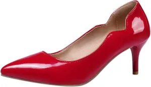 ZSQBQ Women Fashion Court Shoes Wedding Party Stilettos Pumps Pointed Toe Prom Classic Casual High Heels