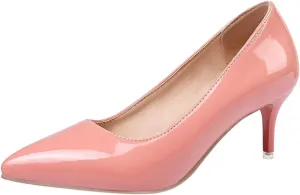 ZSQBQ Women Fashion Court Shoes Wedding Party Stilettos Pumps Pointed Toe Prom Classic Casual High Heels
